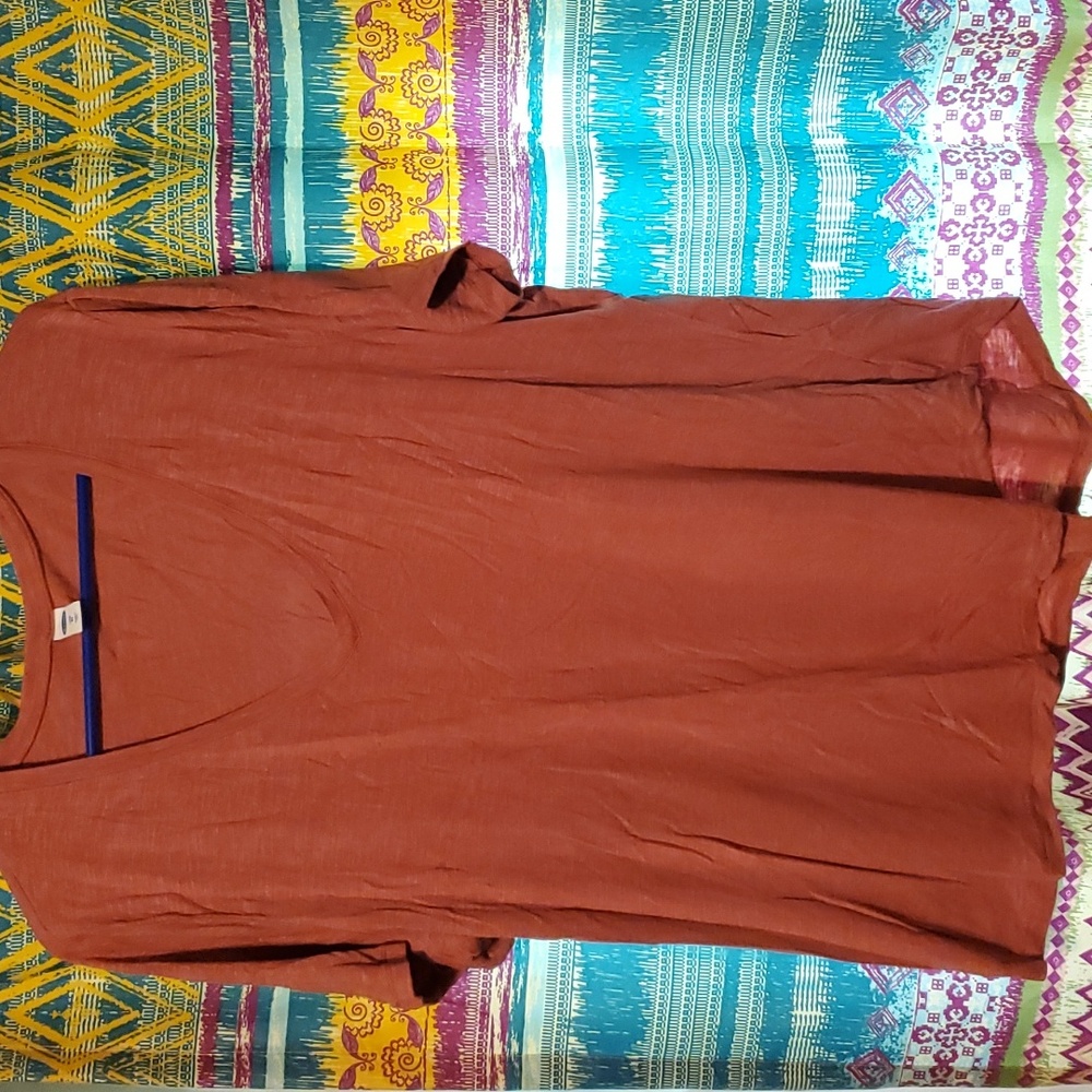 Old Navy Luxe v-neck tee, xl, rose